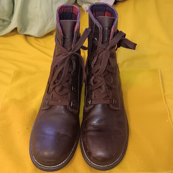 Brown Leather Women's Boots - Picture 3 of 6